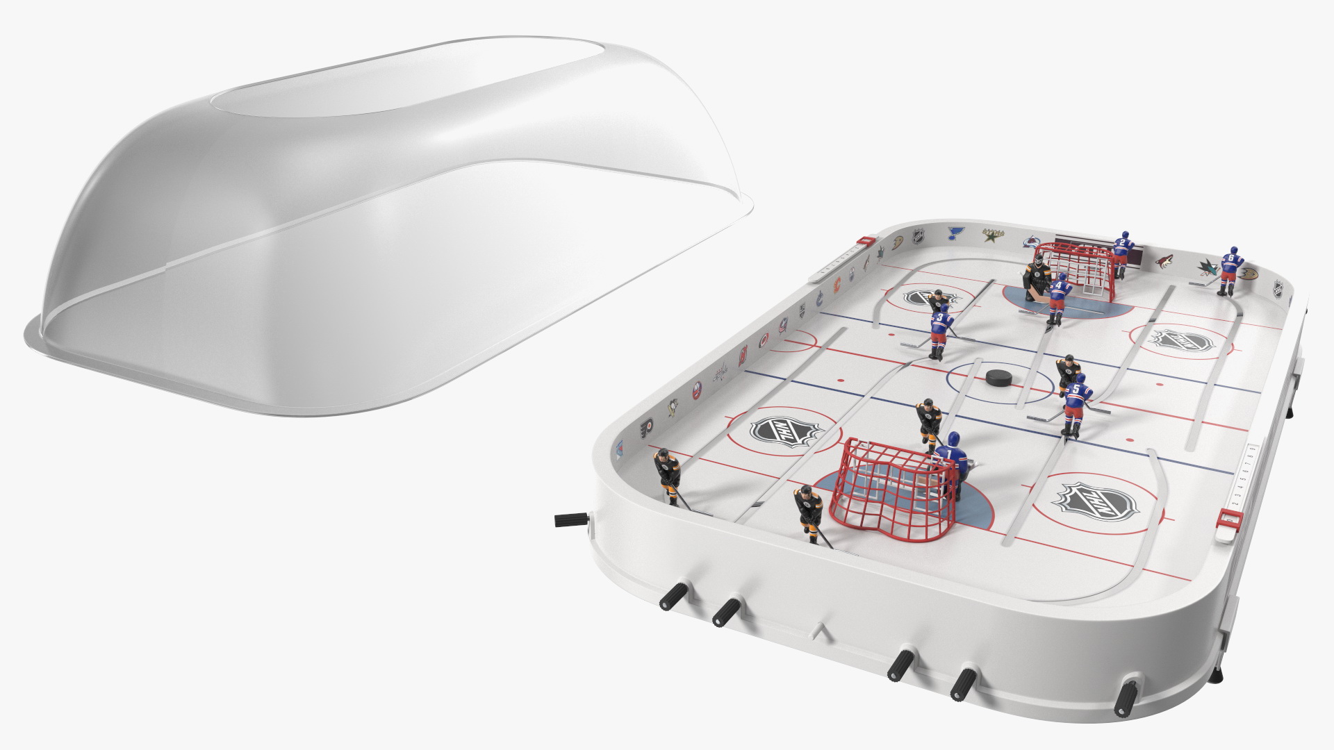 3D Stiga Stanley Cup Table Hockey with Game Stand Dome Rigged model