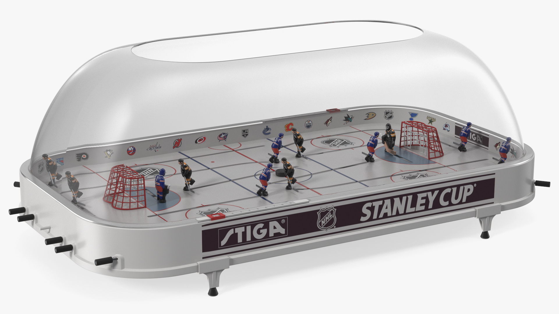 3D Stiga Stanley Cup Table Hockey with Game Stand Dome Rigged model