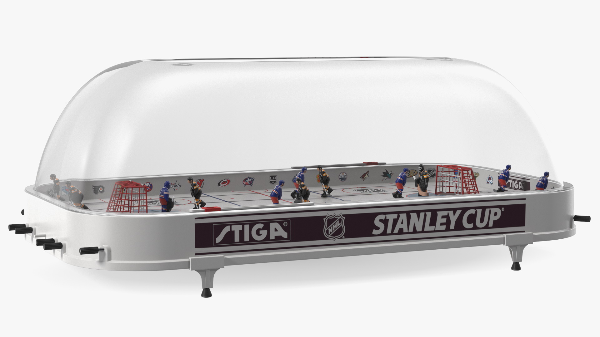 3D Stiga Stanley Cup Table Hockey with Game Stand Dome Rigged model