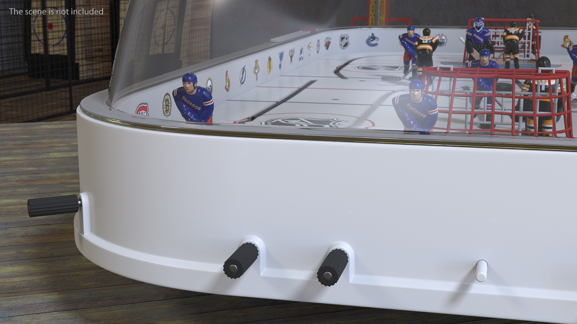 3D Stiga Stanley Cup Table Hockey with Game Stand Dome Rigged model