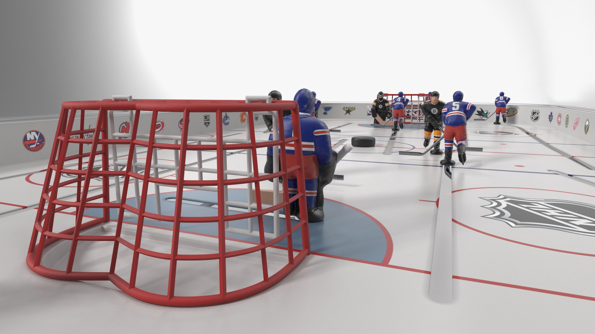 3D Stiga Stanley Cup Table Hockey with Game Stand Dome Rigged model