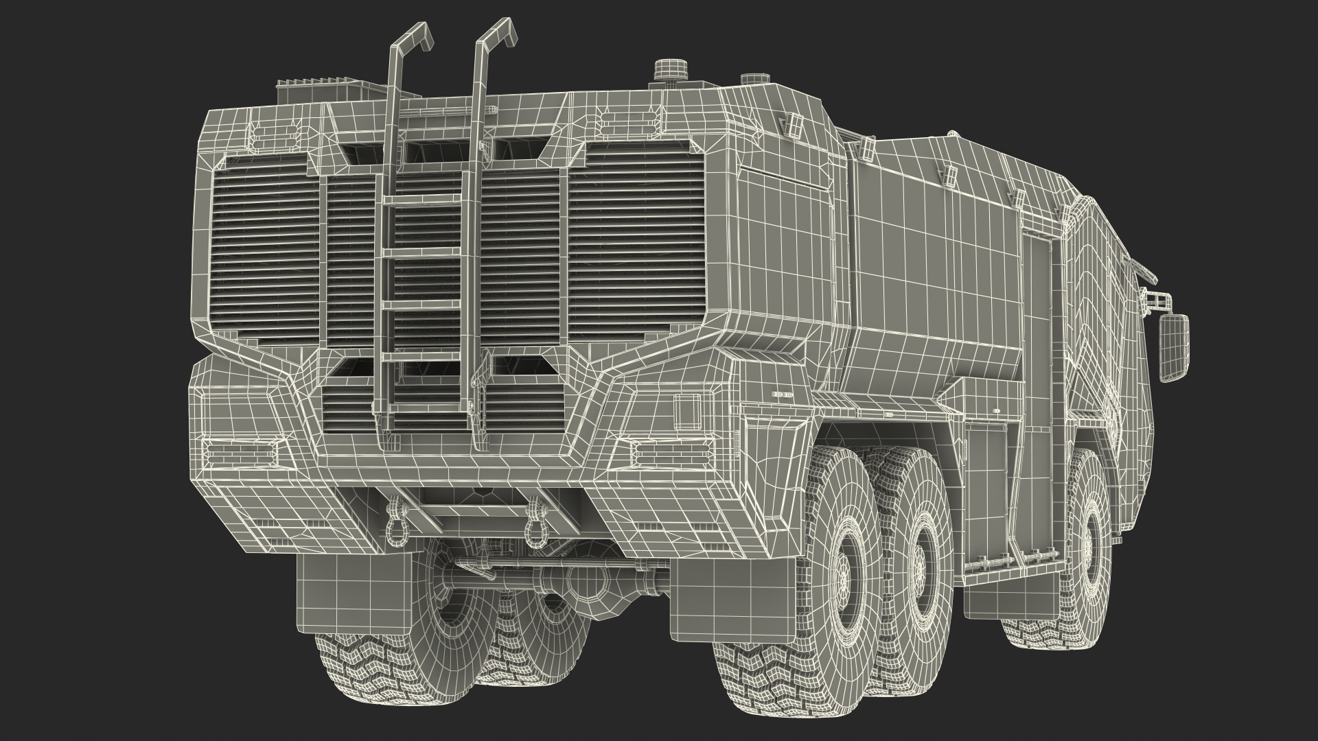 Firefighting Truck 6x6 3D