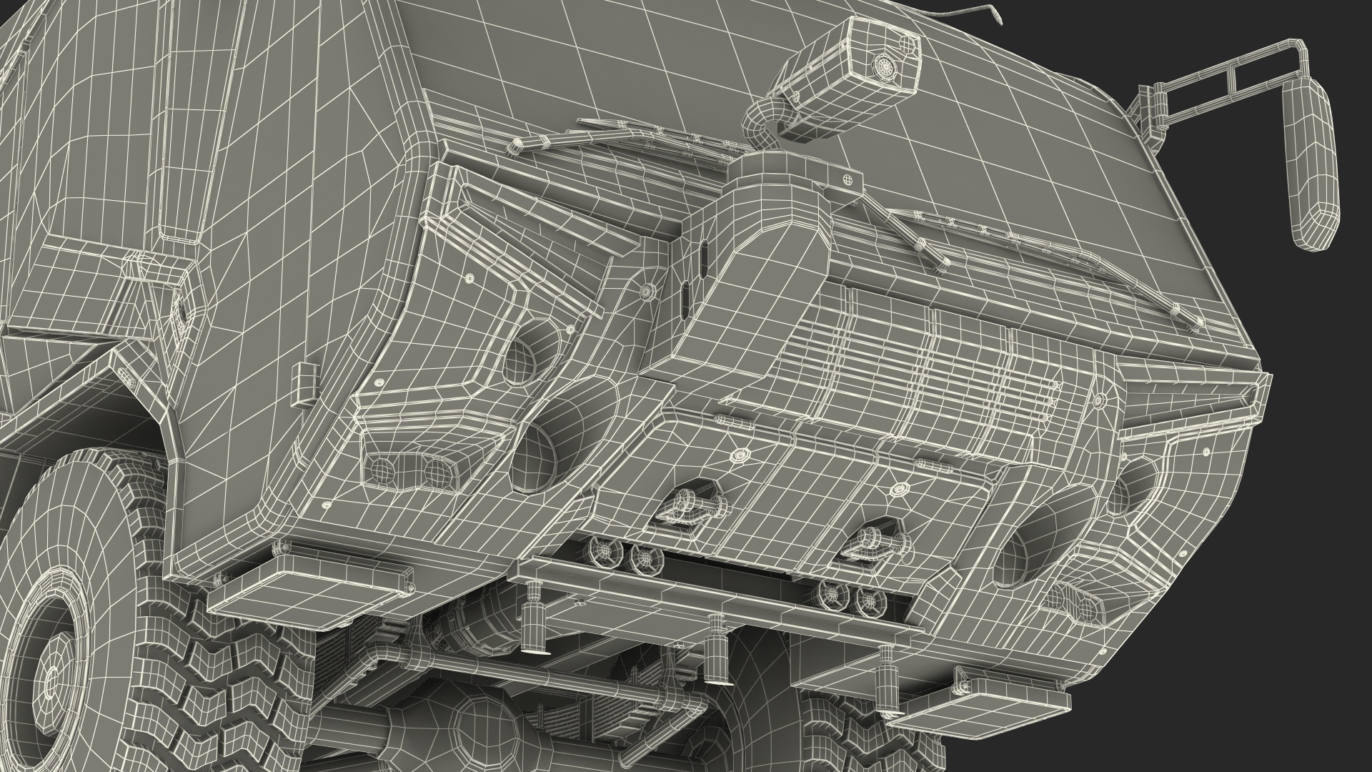 Firefighting Truck 6x6 3D