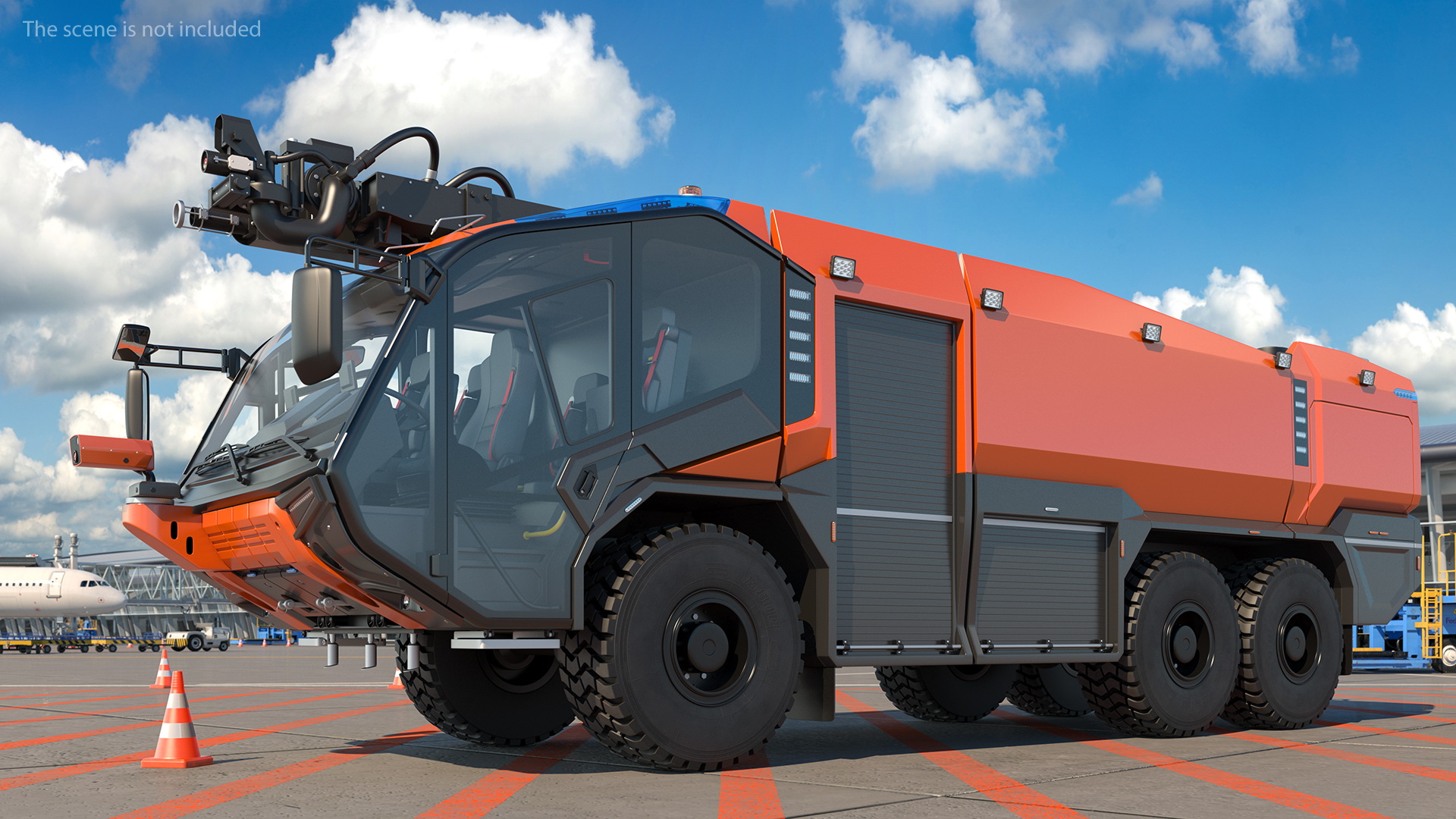 Firefighting Truck 6x6 3D