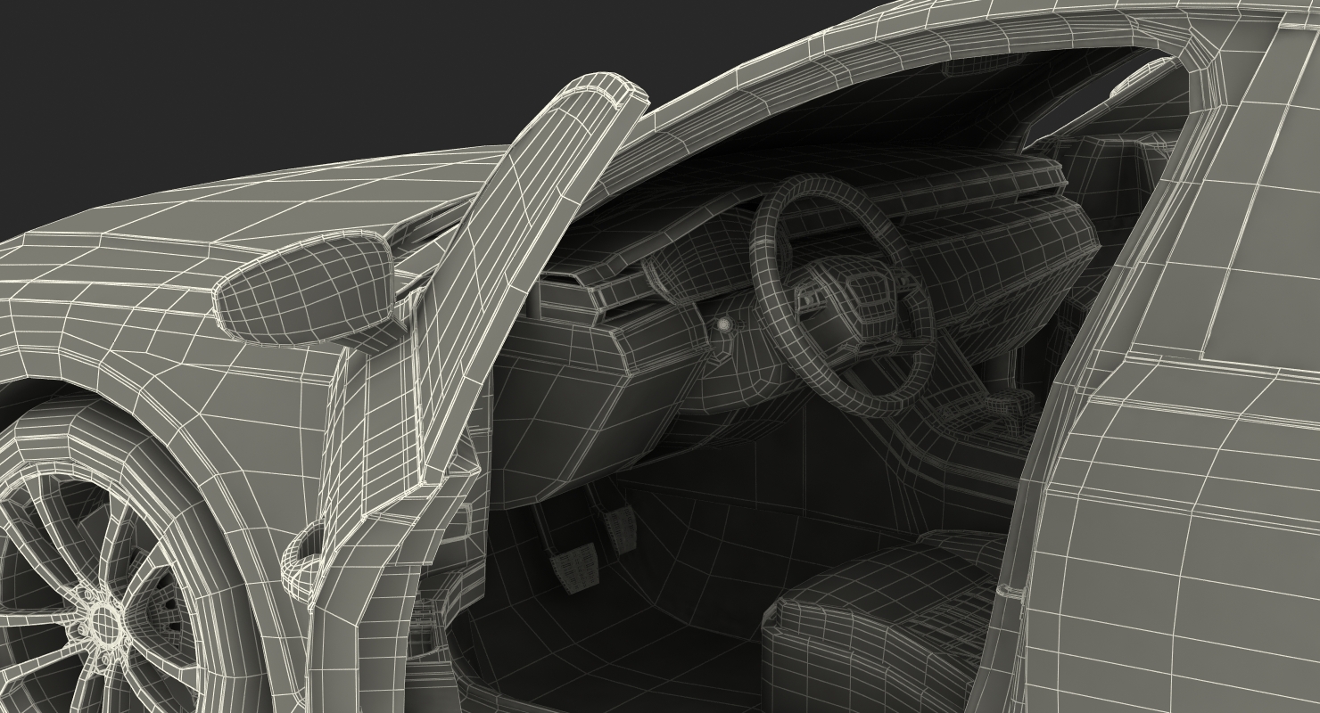 Audi A8 2018 Rigged 3D model