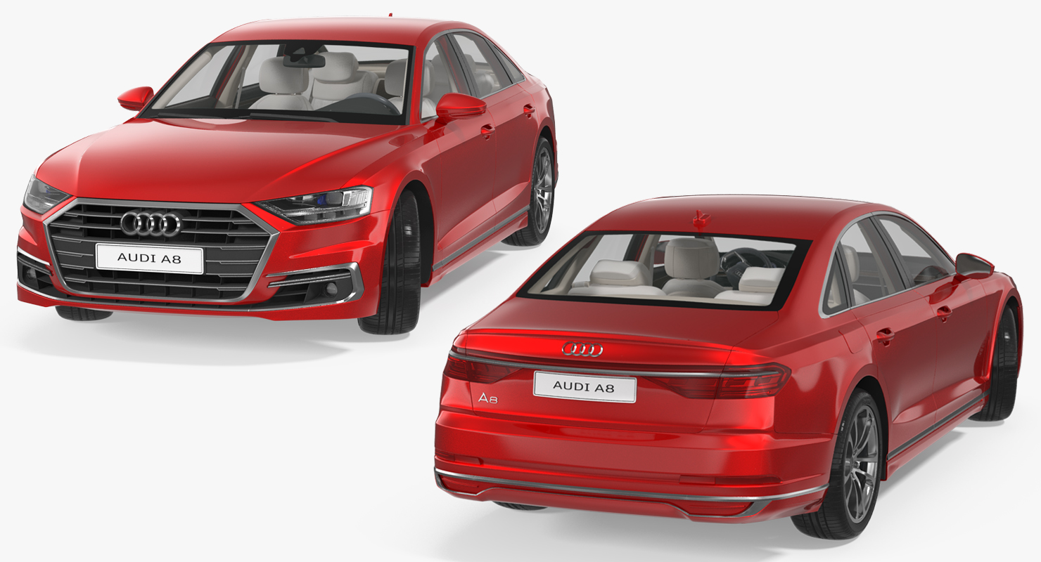 Audi A8 2018 Rigged 3D model