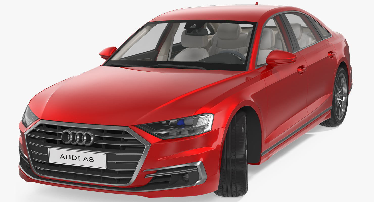 Audi A8 2018 Rigged 3D model