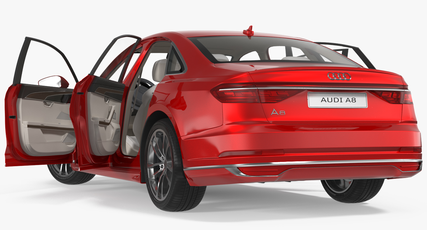 Audi A8 2018 Rigged 3D model