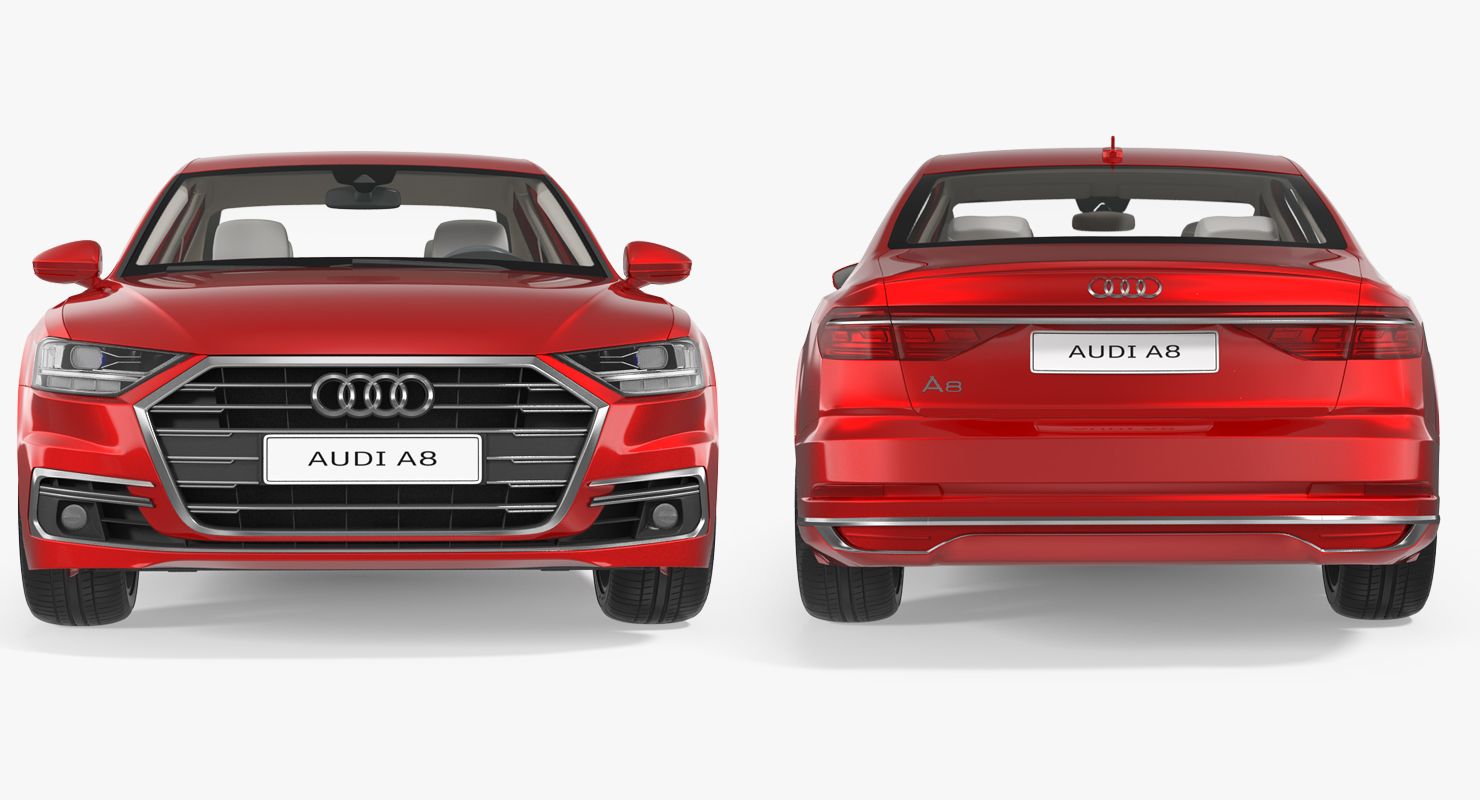 Audi A8 2018 Rigged 3D model