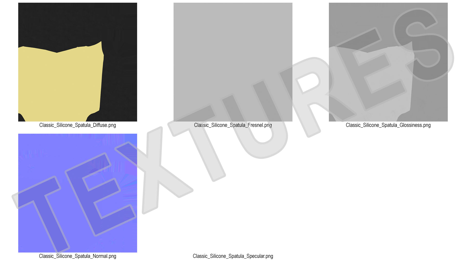 Classic Silicone Spatula 3D model
