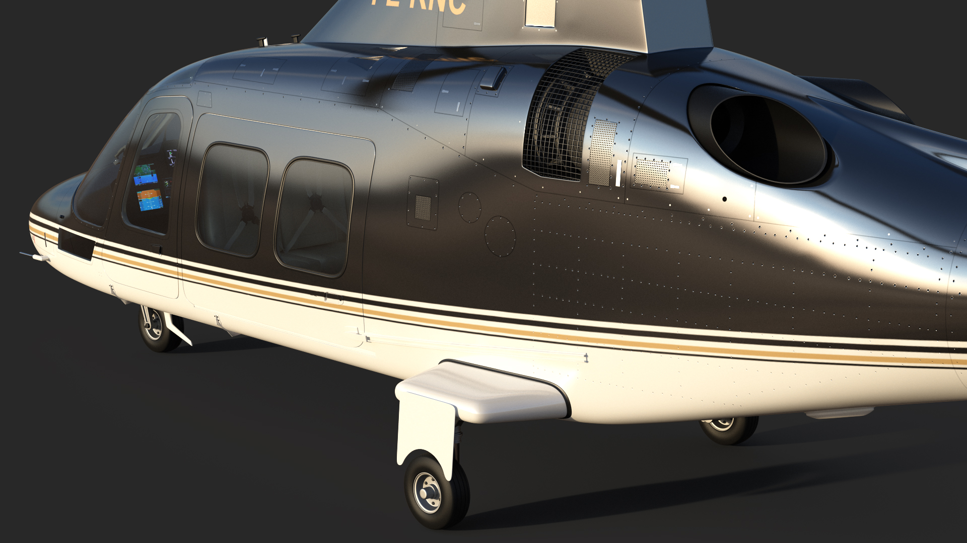 3D model Agusta AW109S Grand Black