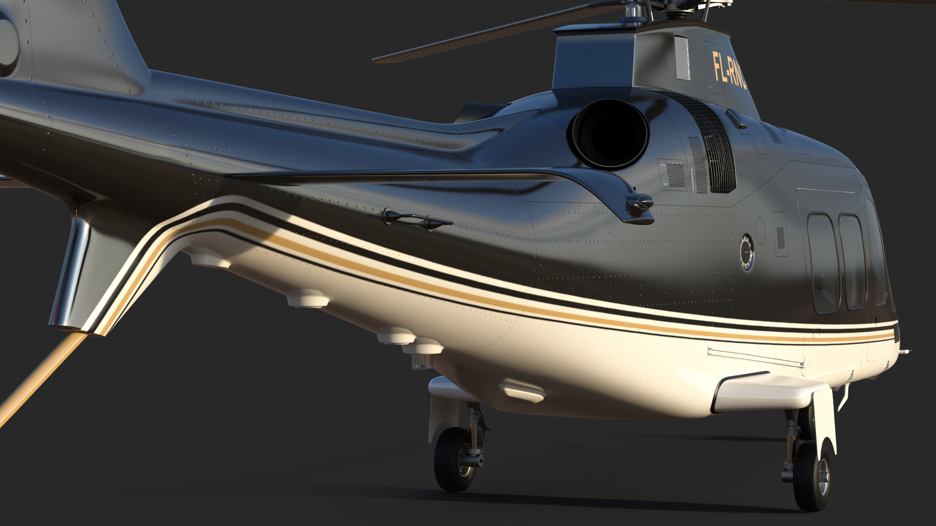 3D model Agusta AW109S Grand Black