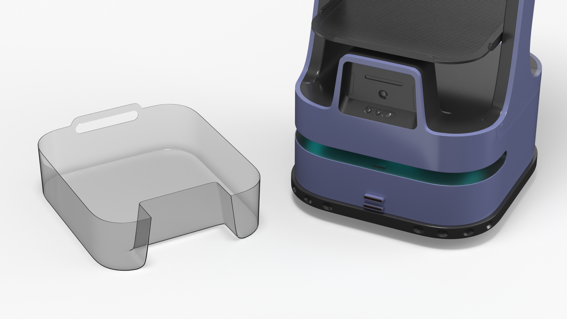 Hospitality Serving Robot with Multi Shelves - view 7