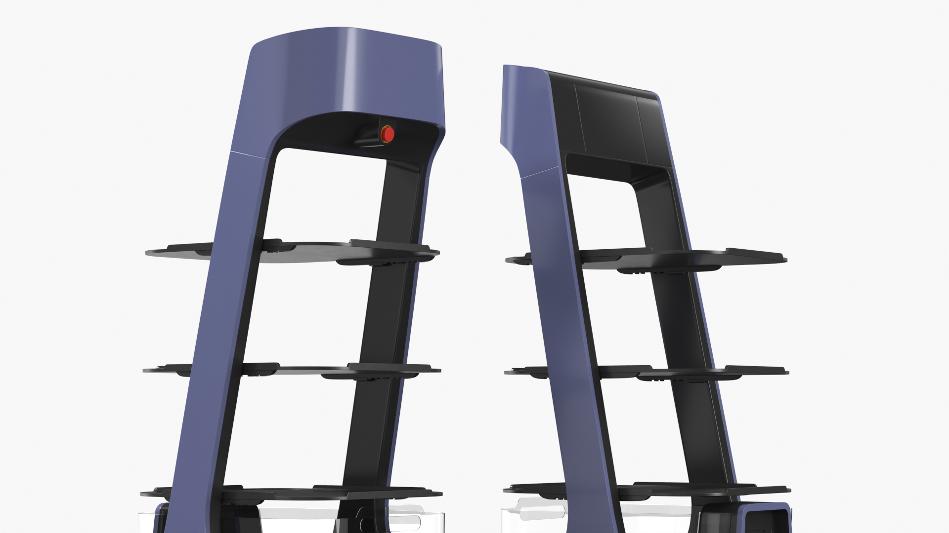 Hospitality Serving Robot with Multi Shelves - view 4