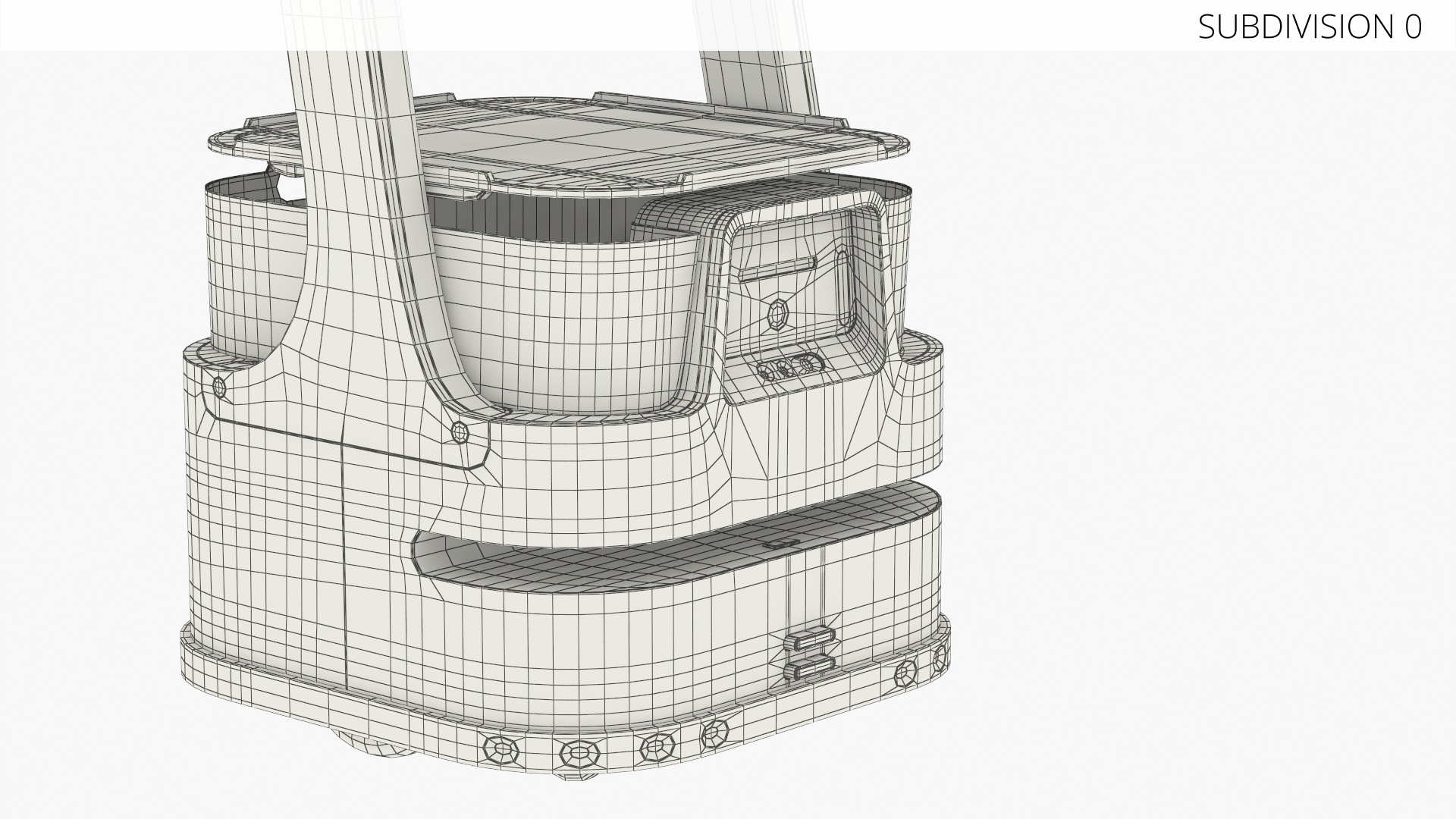 Hospitality Serving Robot with Multi Shelves - view 9