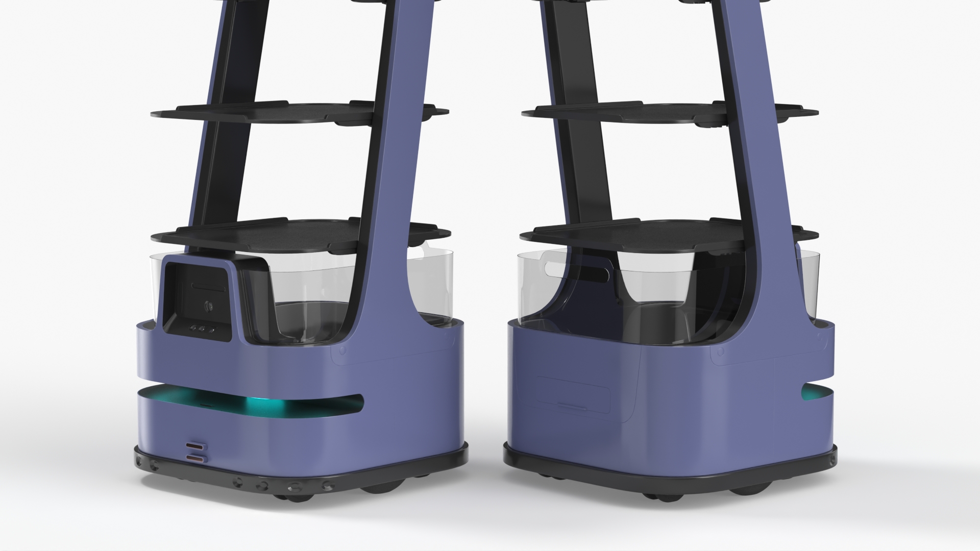 Hospitality Serving Robot with Multi Shelves - view 5
