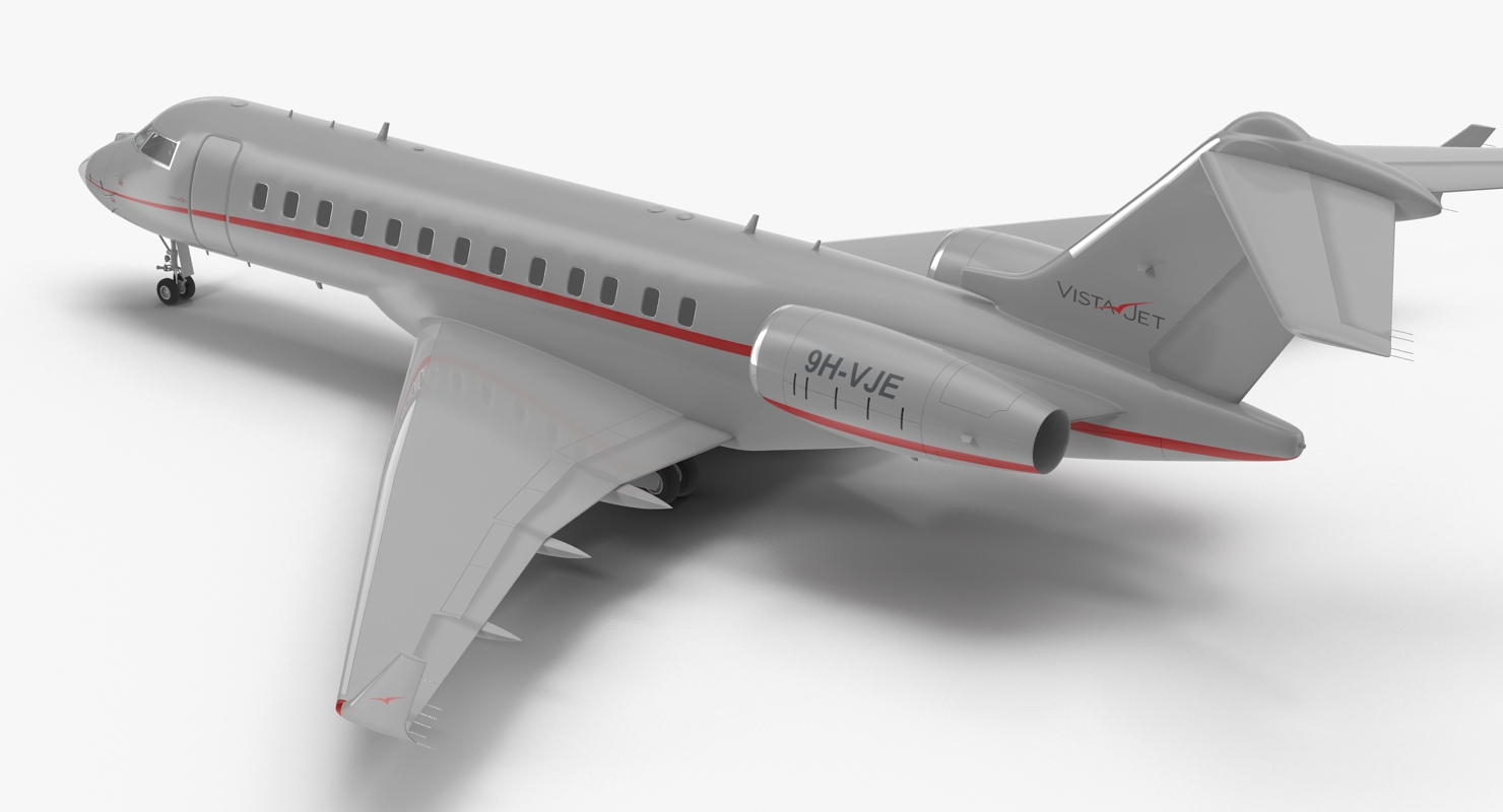 Business Jet Global 6000 3D model