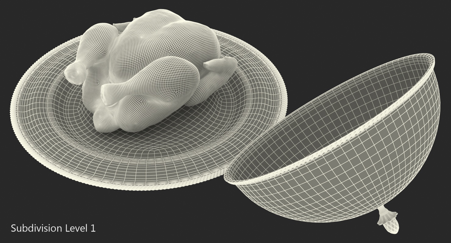 3D Cloche Cook with Roasted Turkey