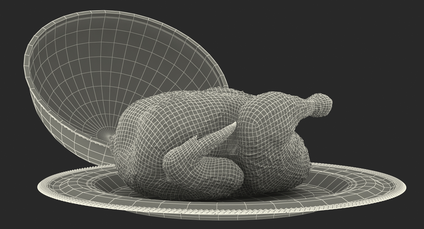 3D Cloche Cook with Roasted Turkey