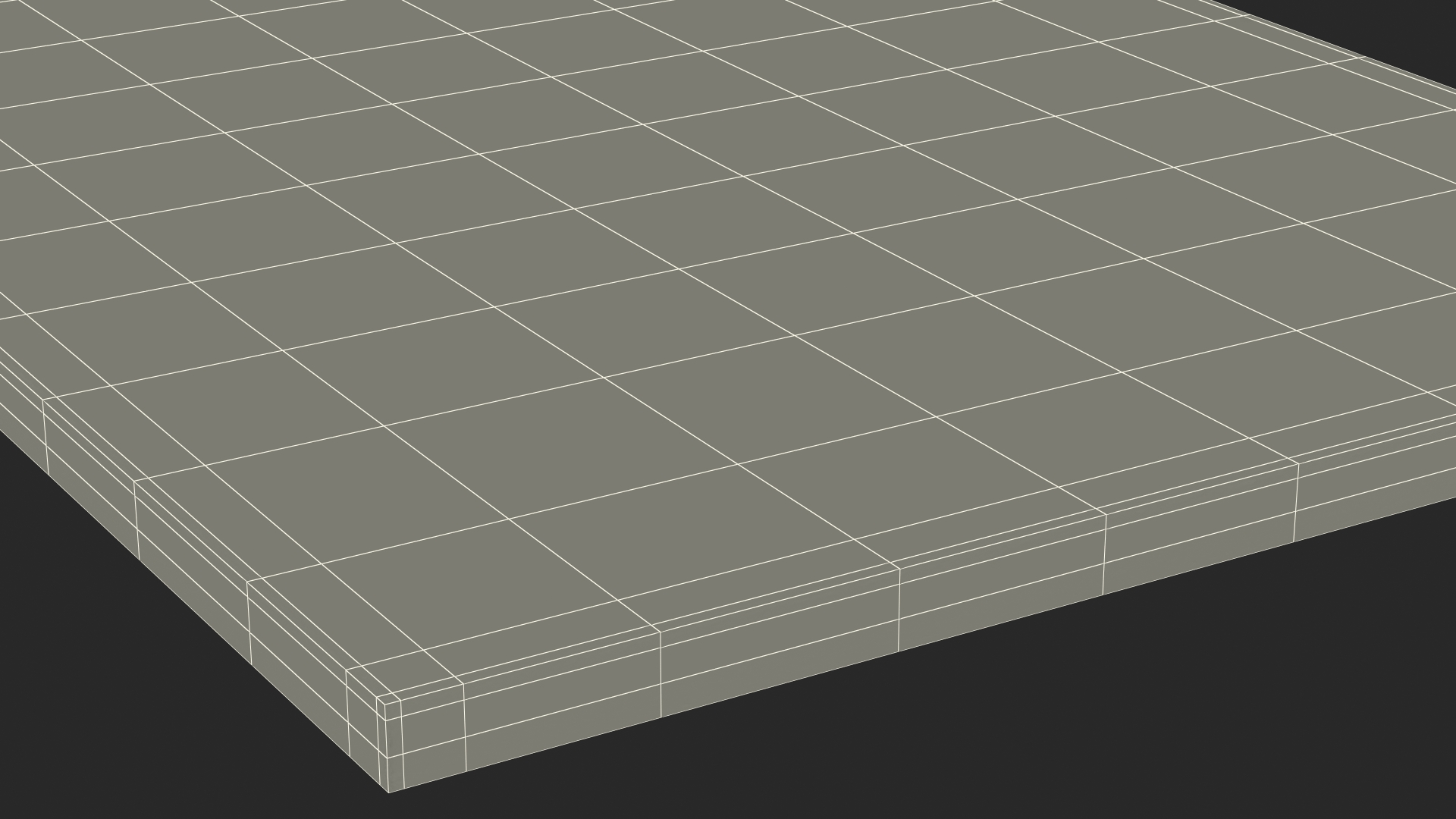 3D Lawn Turf Roll Unfolded model