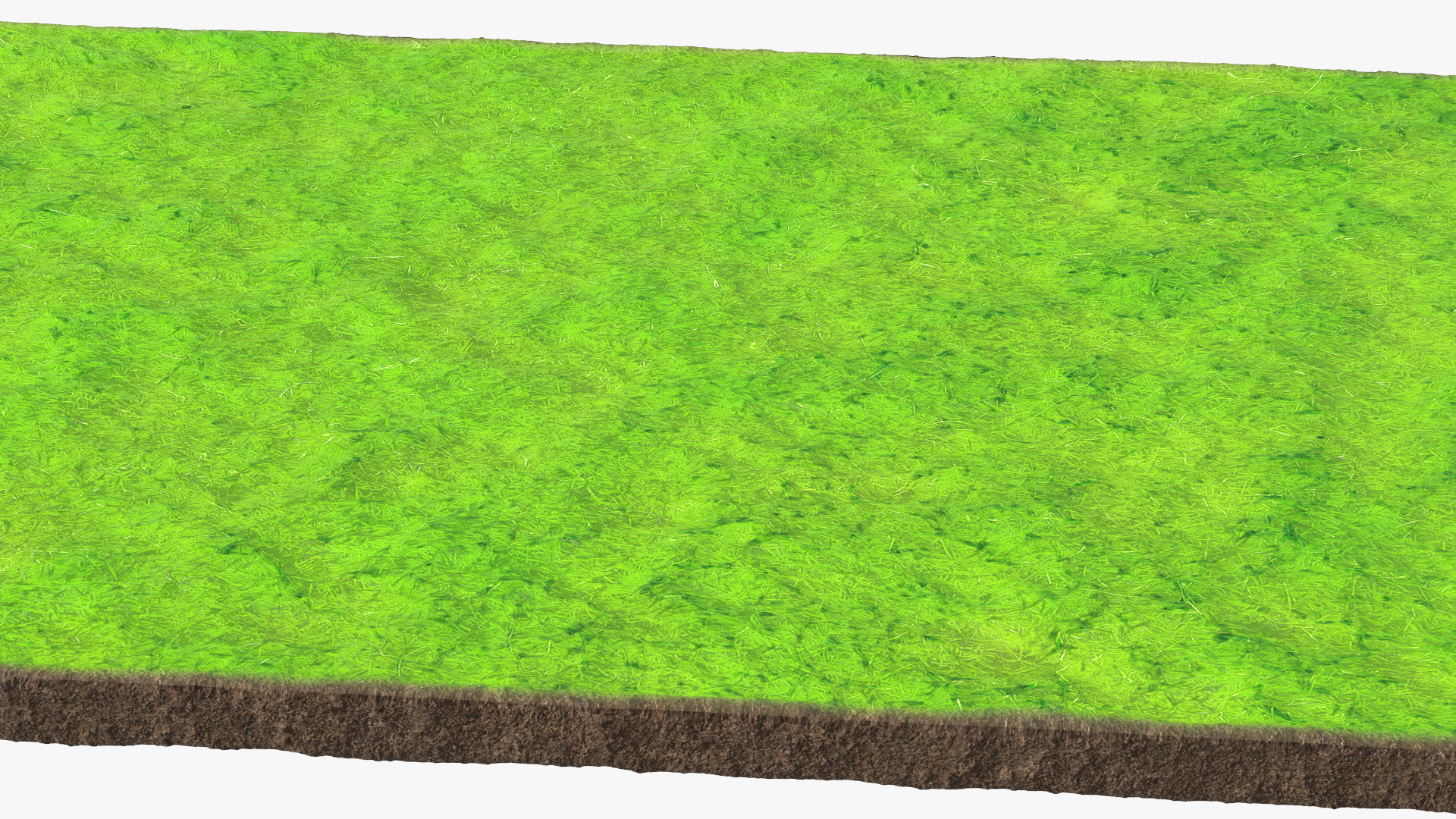 3D Lawn Turf Roll Unfolded model