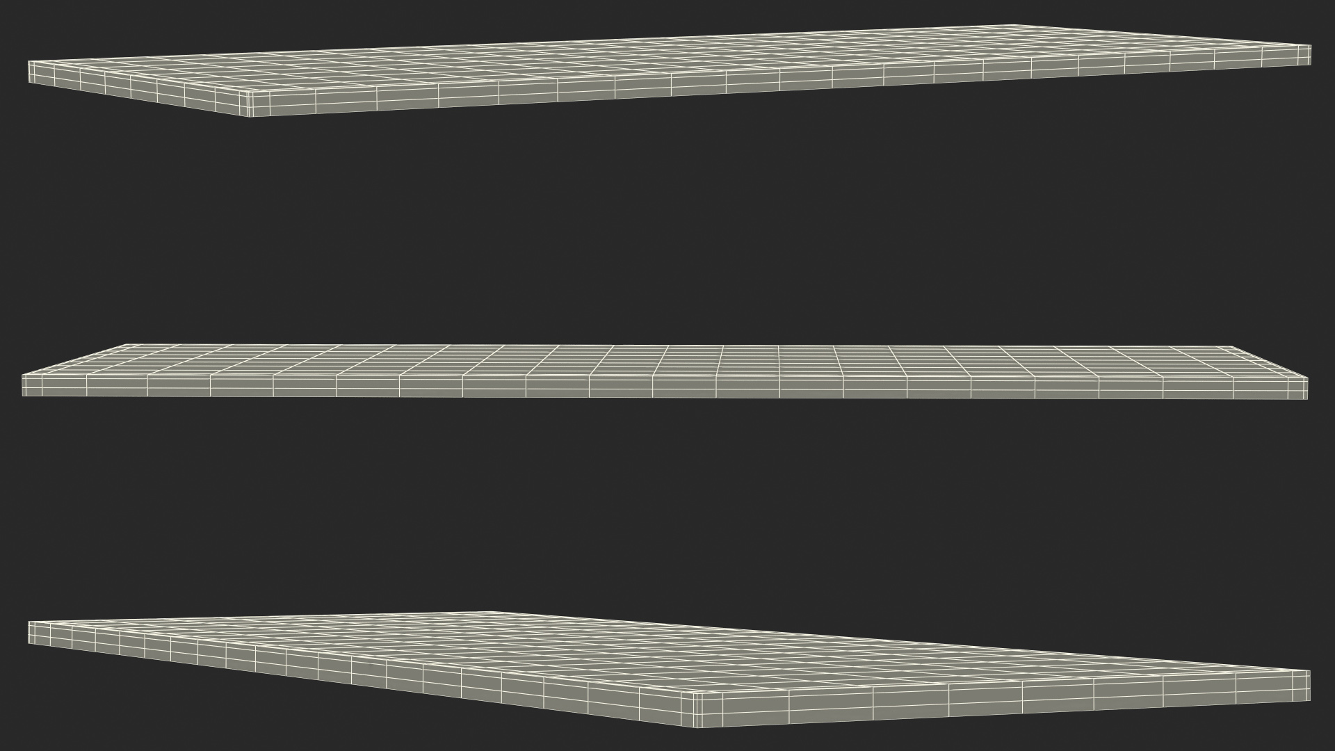 3D Lawn Turf Roll Unfolded model
