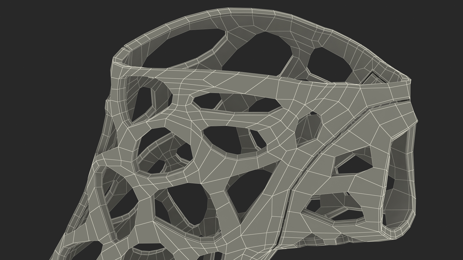 3D 3D-Printed Orthopedic Cast Hand Yellow model