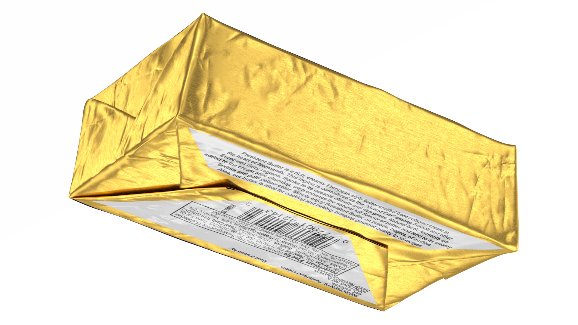 3D President Salted Butter model