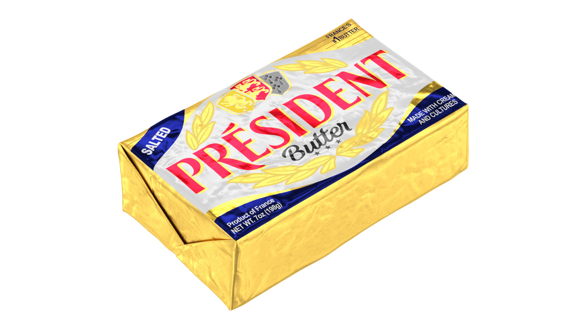 3D President Salted Butter model
