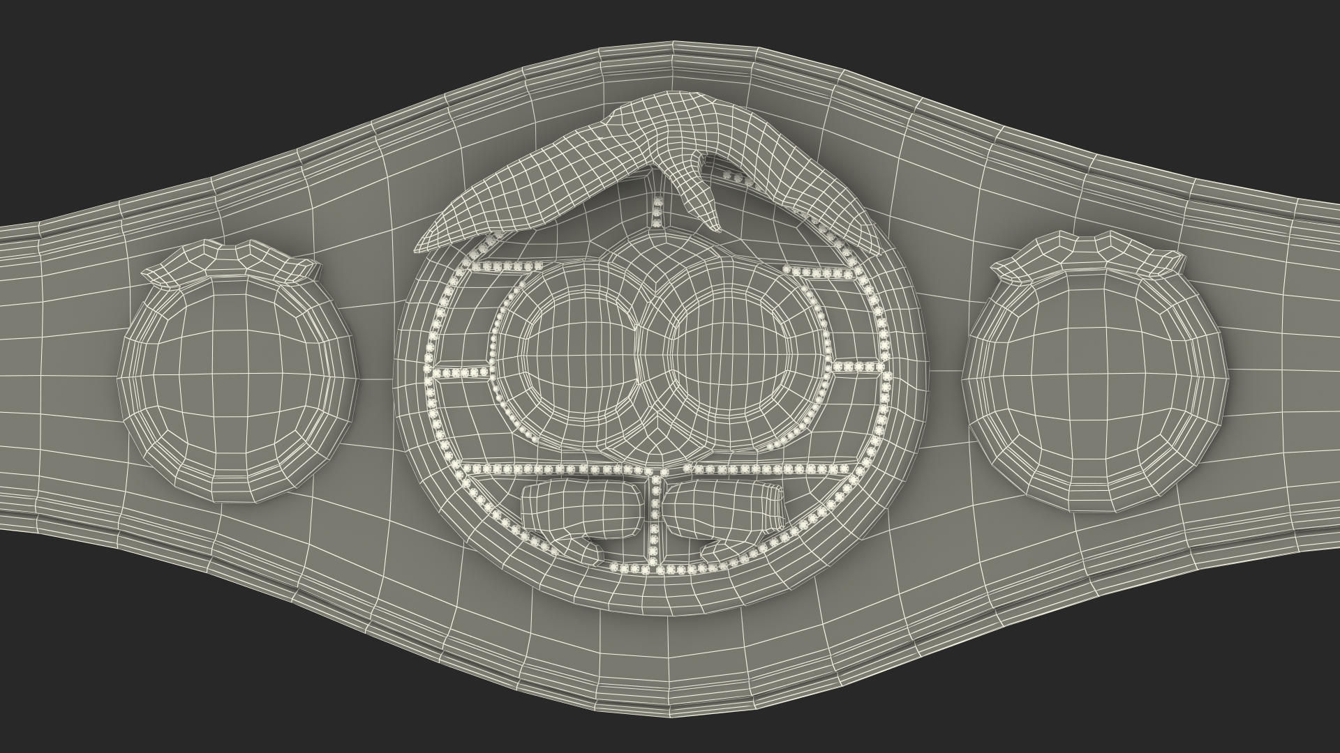 International Boxing Federation Belt whithout Fur 3D model