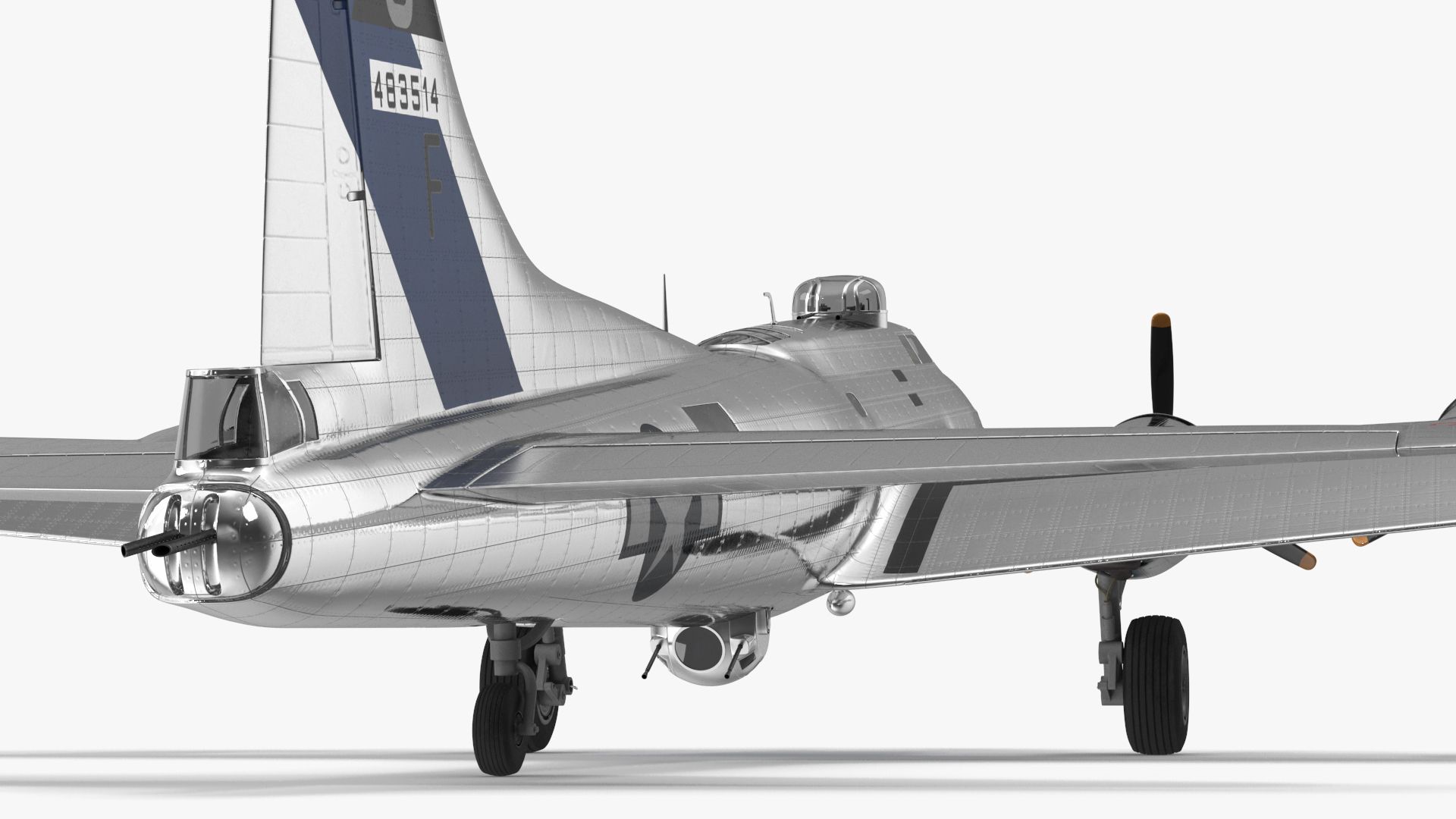 Boeing B-17 Propeller Aircraft Bomber 3D