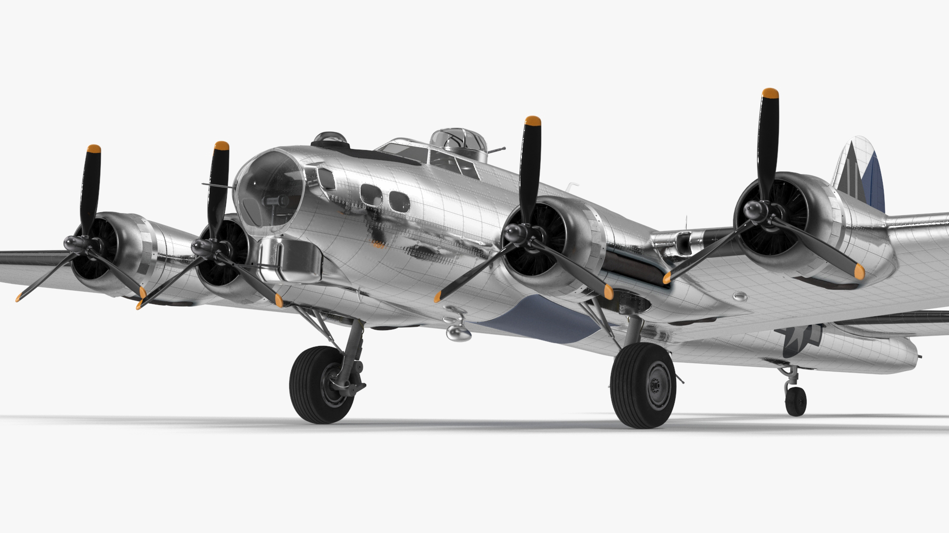 Boeing B-17 Propeller Aircraft Bomber 3D