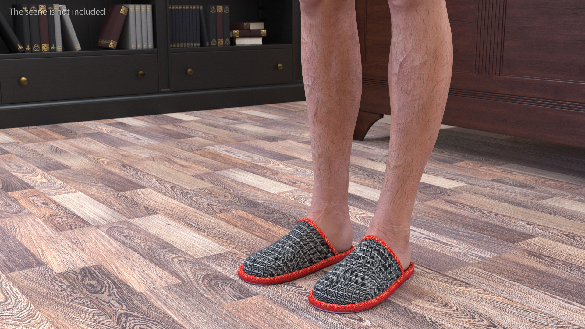 Korean Elderly Man Wearing Underclothes 3D model