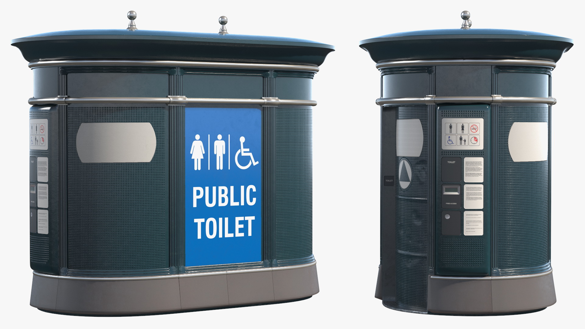 3D Public Toilet model