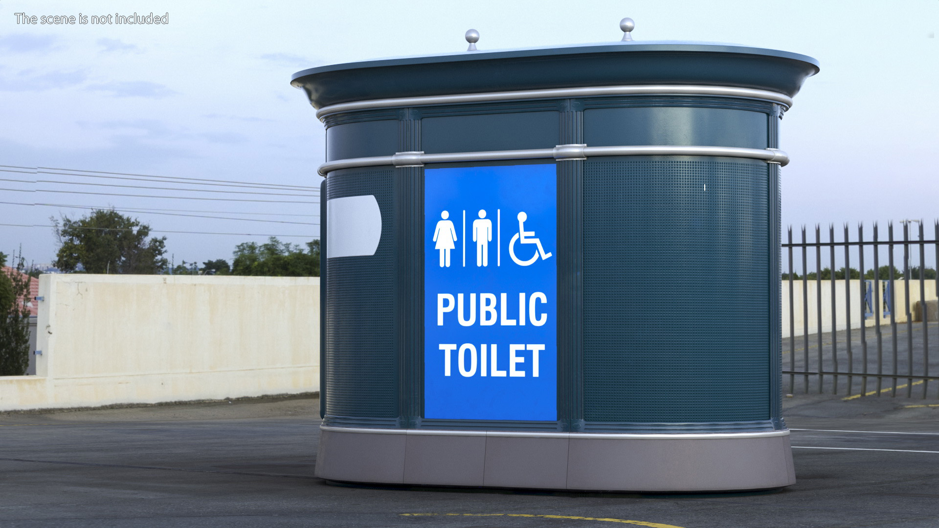 3D Public Toilet model