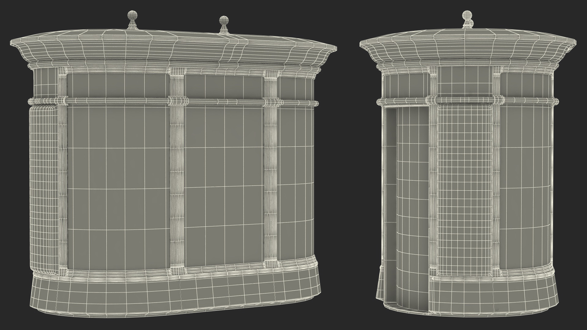 3D Public Toilet model