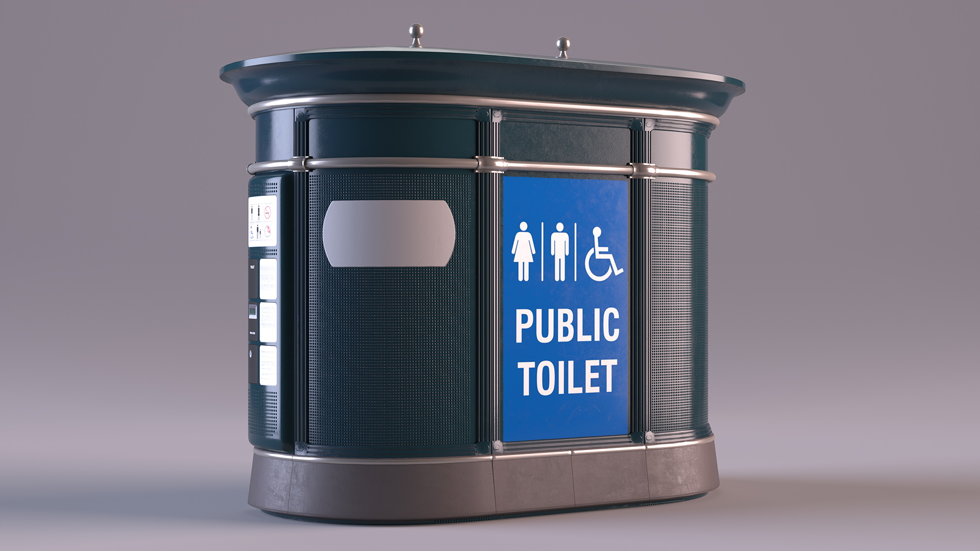 3D Public Toilet model