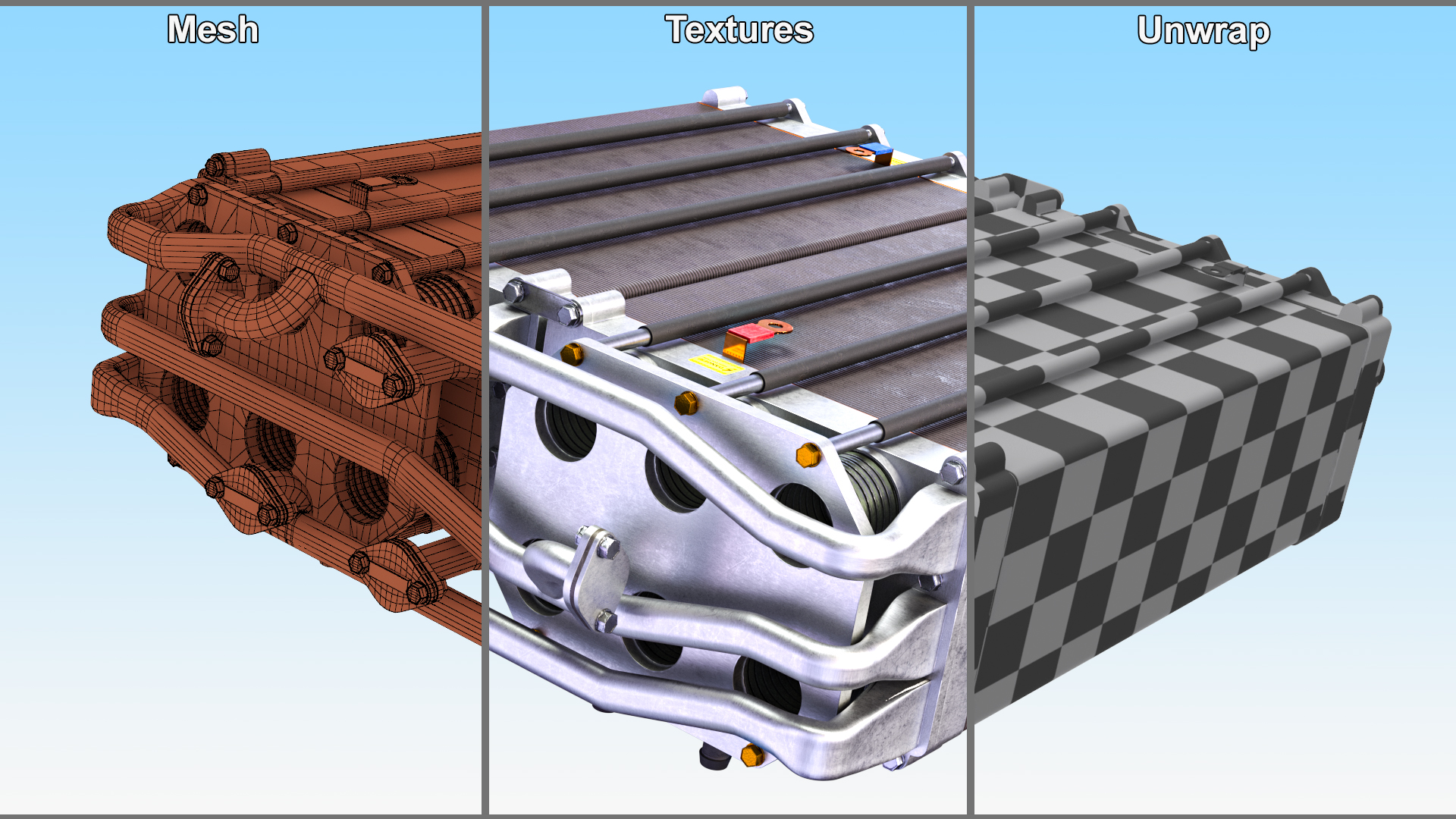 3D Hydrogen Fuel Cell model