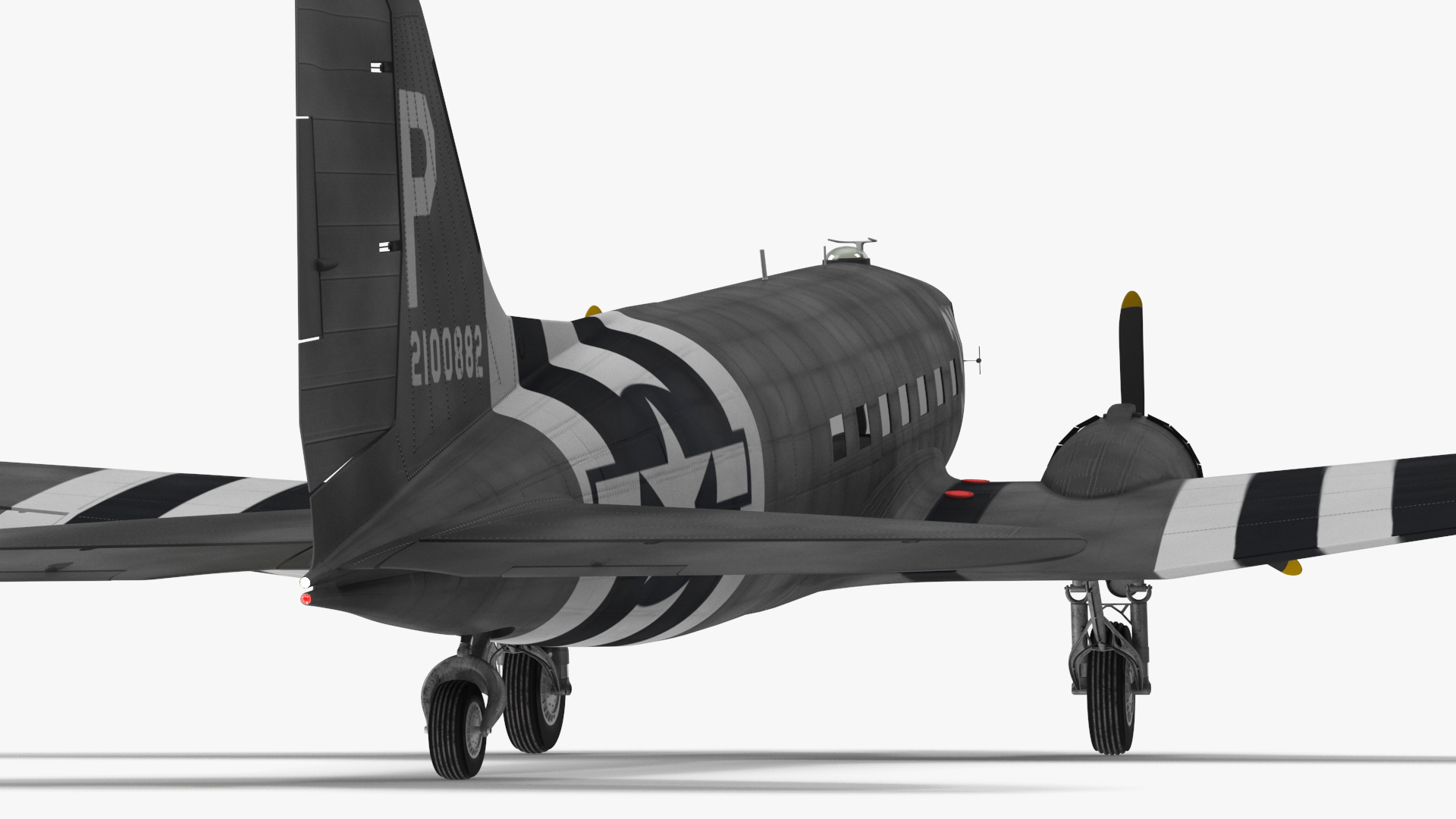 3D WWII Douglas C-47 Skytrain