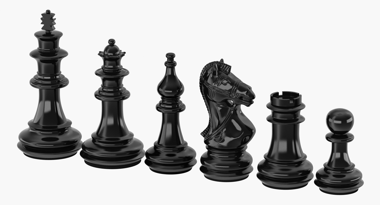 3D Plastic Chess Figures