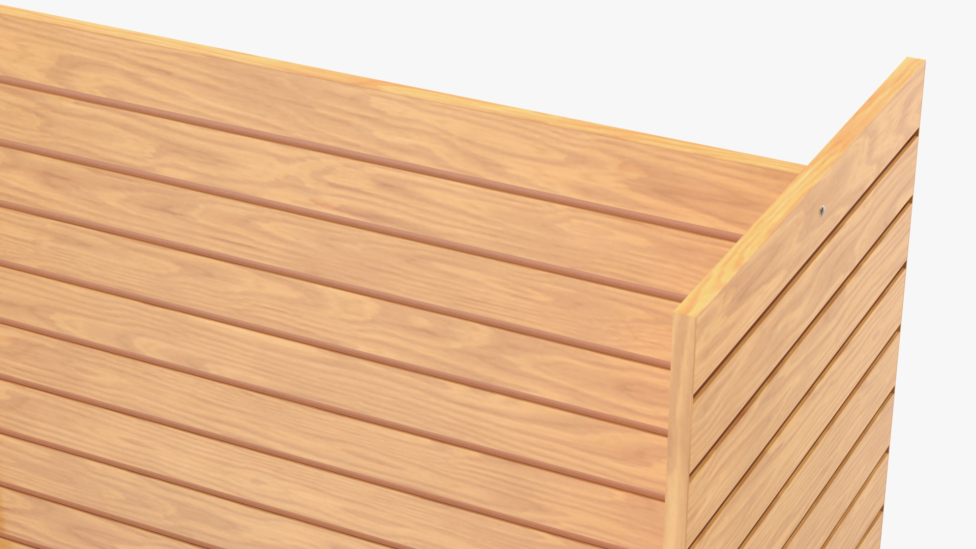 3D Slatwall Display Stand Light Wood model