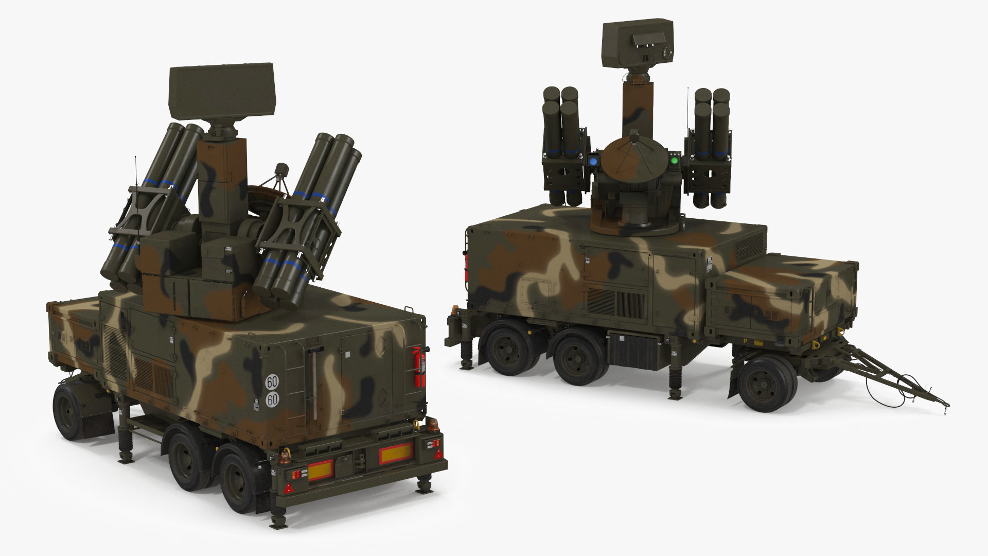 3D Antiaircraft Missile Launcher on Alert model