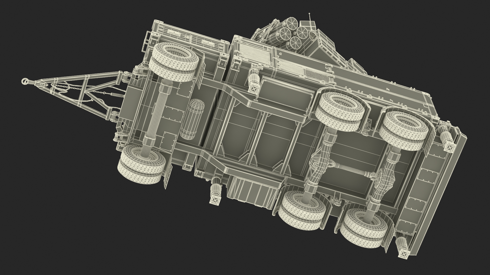 3D Antiaircraft Missile Launcher on Alert model