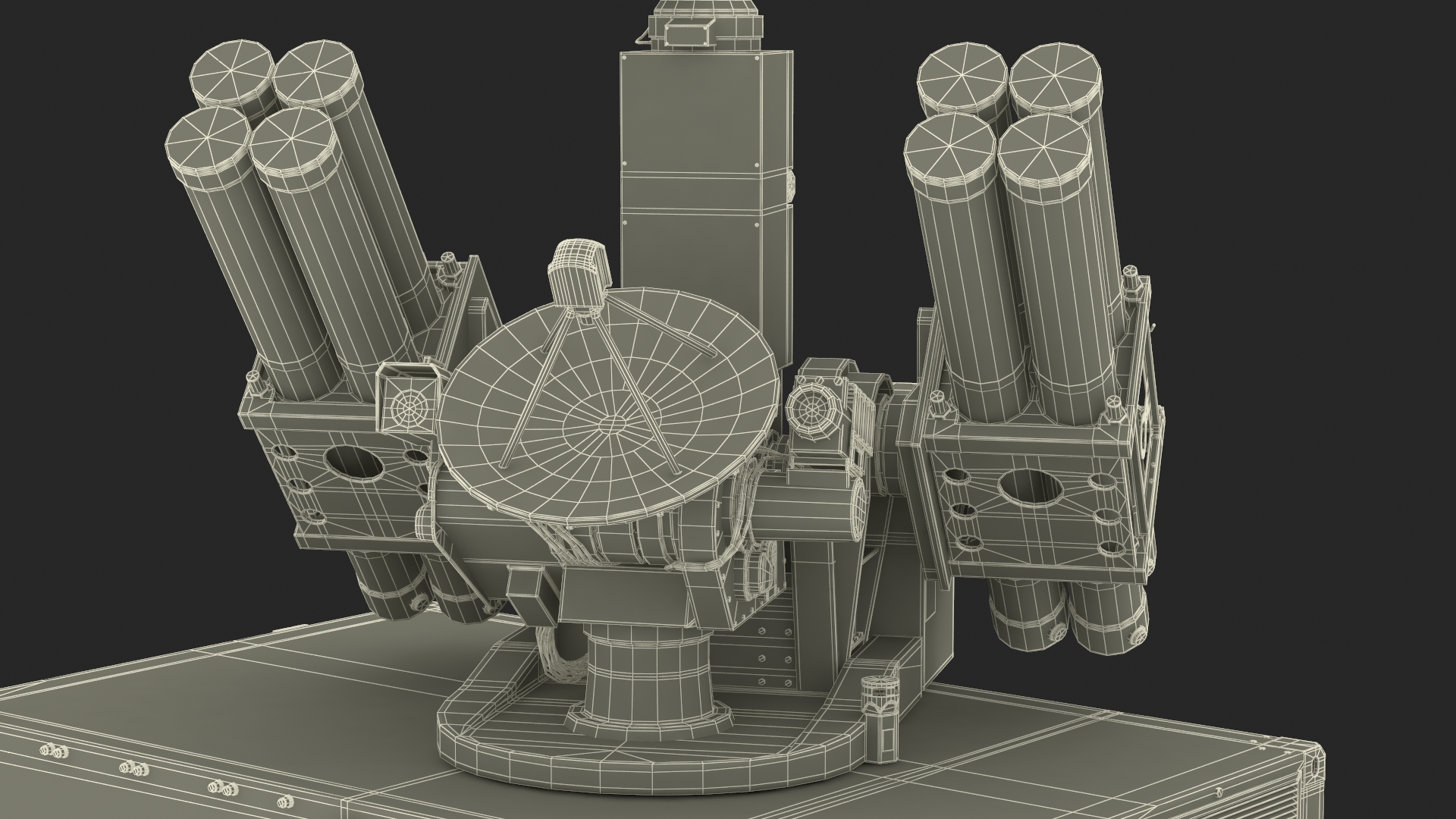 3D Antiaircraft Missile Launcher on Alert model
