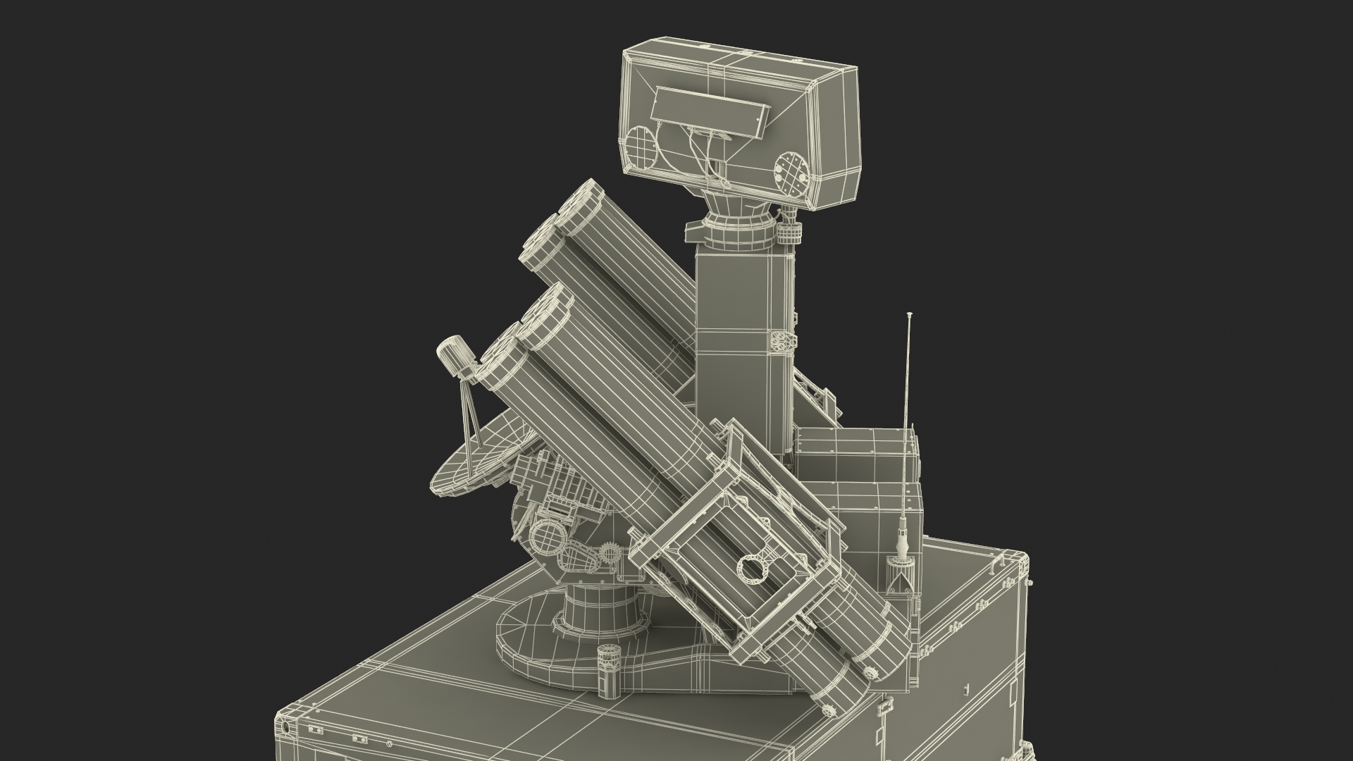 3D Antiaircraft Missile Launcher on Alert model