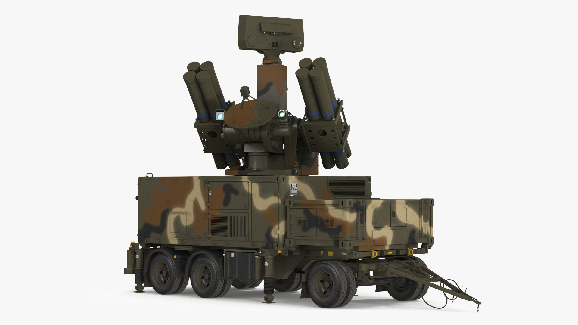 3D Antiaircraft Missile Launcher on Alert model