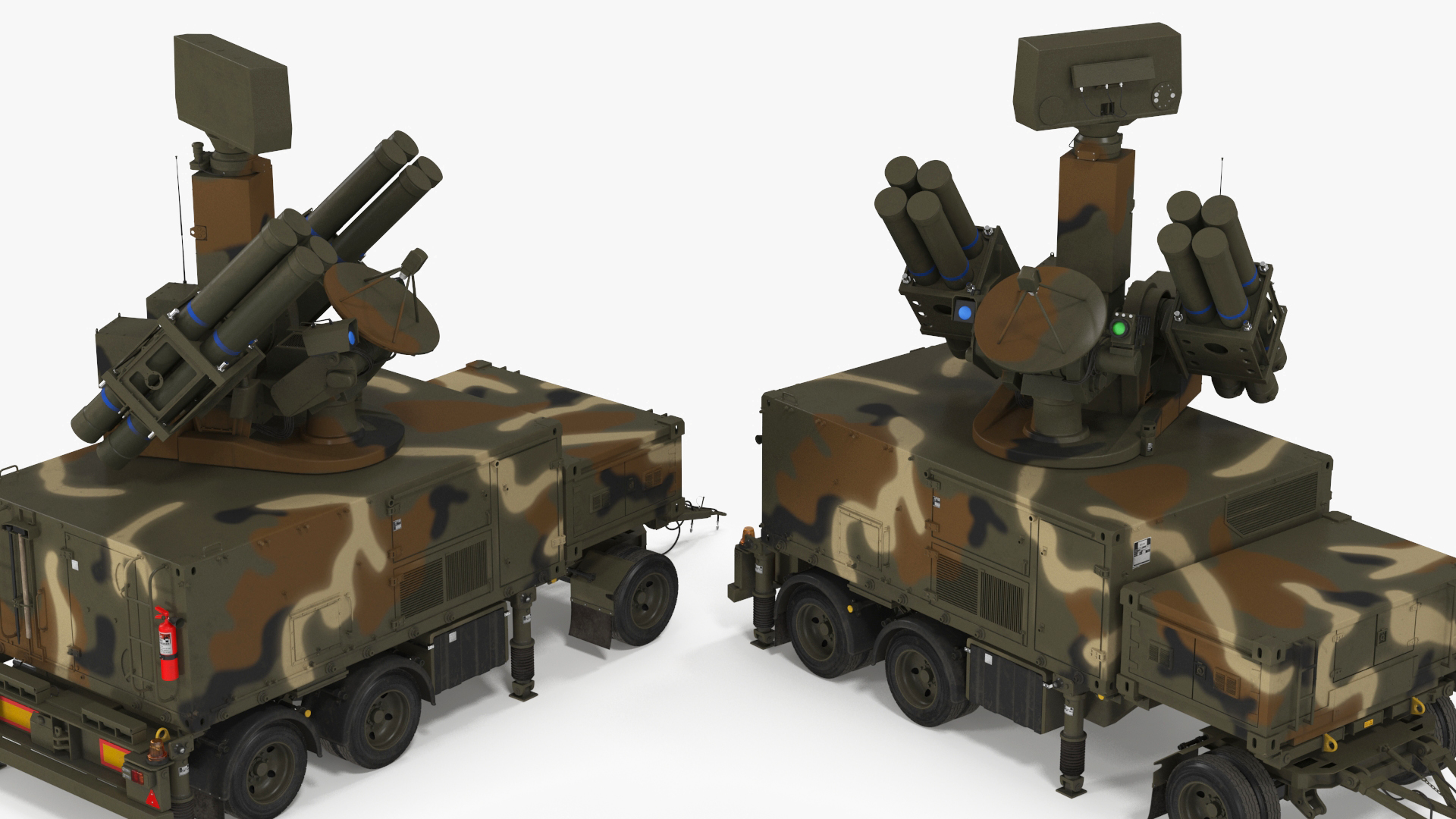 3D Antiaircraft Missile Launcher on Alert model