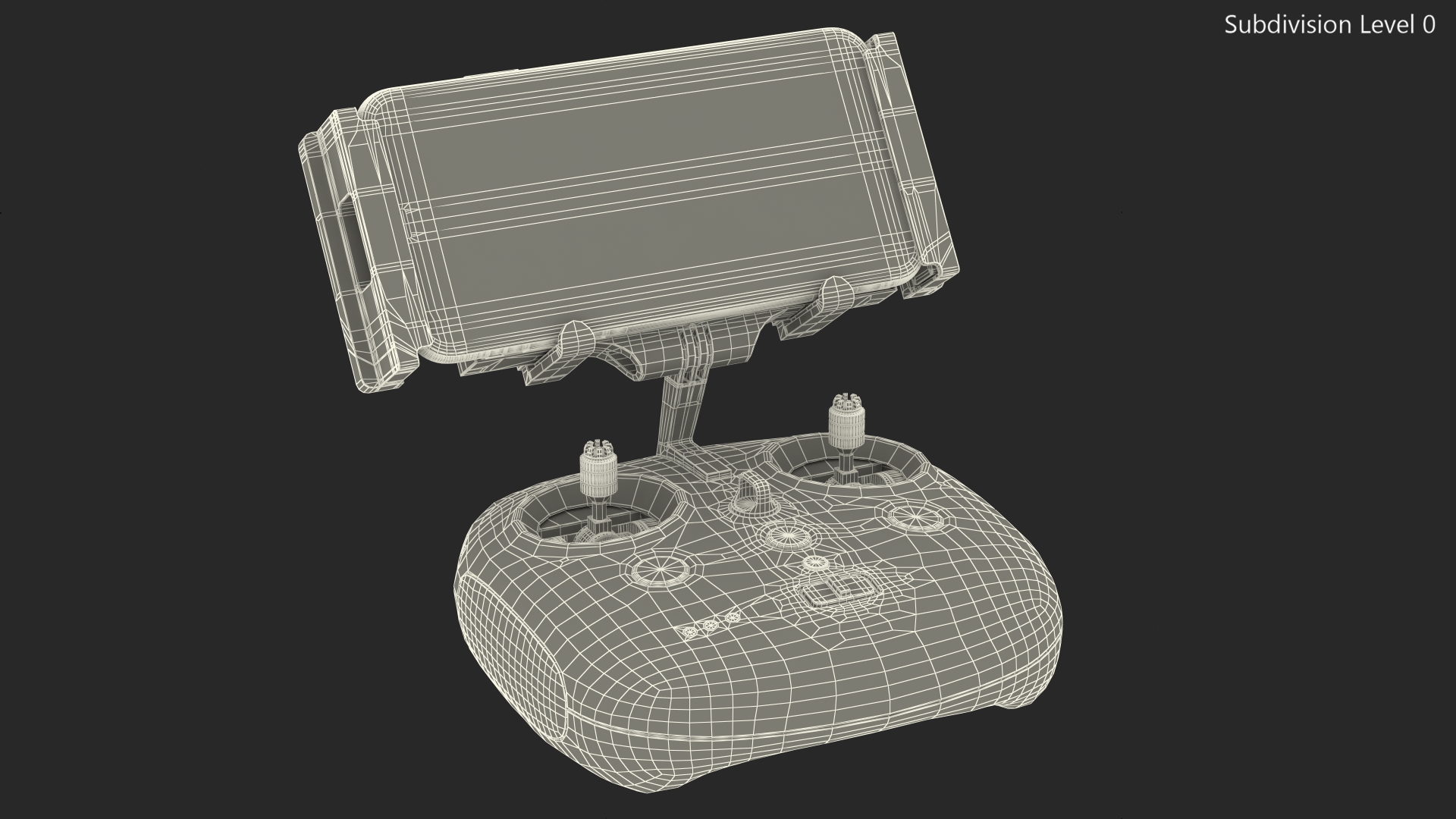 3D Drone Controller Chasing 3B With Smartphone model