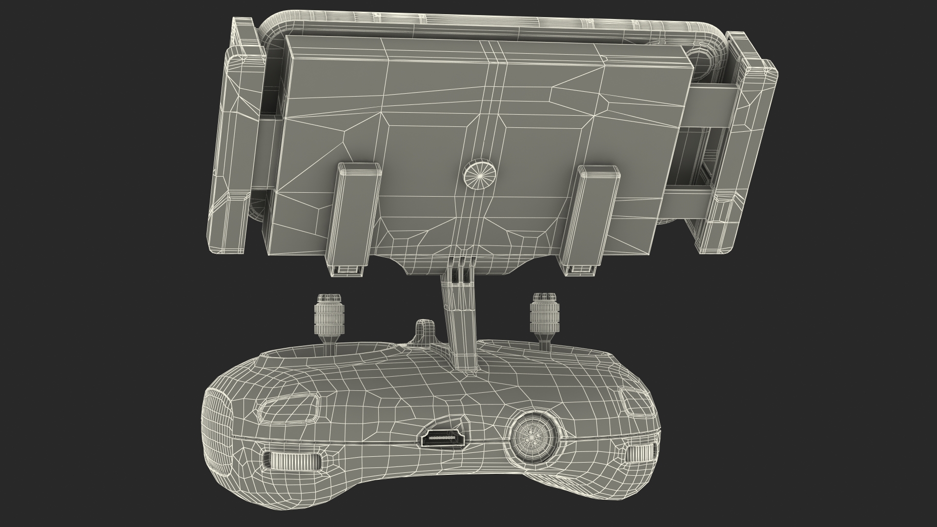 3D Drone Controller Chasing 3B With Smartphone model