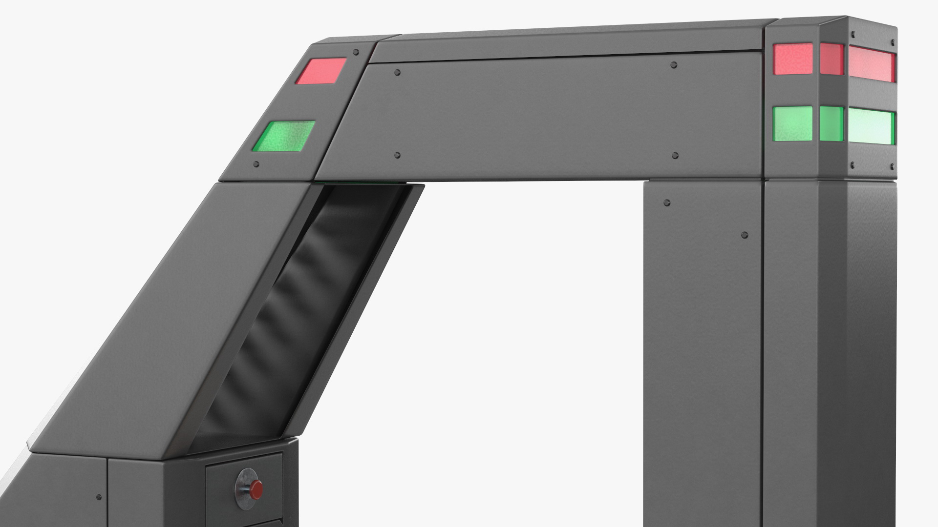 Airport Security X Ray Full Body Scanner Rigged 3D